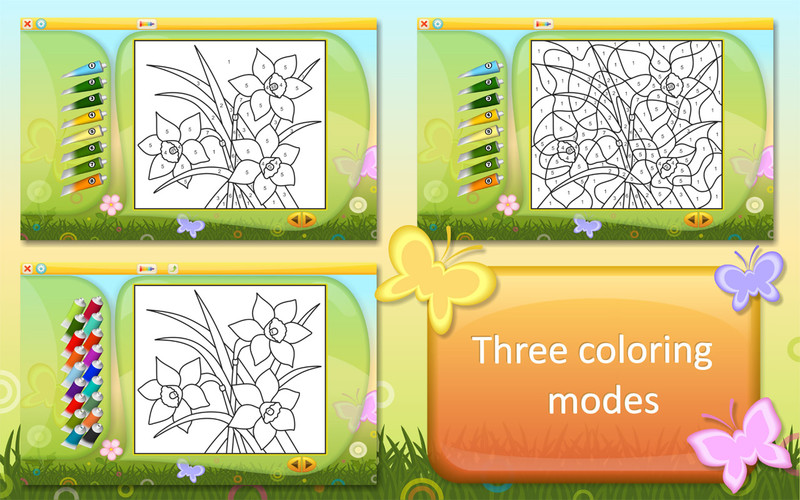 Color by Numbers - Flowers 1.2 : Color by Numbers - Flowers screenshot