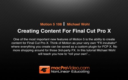 Course For Motion 5 108 - Creating Content For Final Cut Pro X screenshot