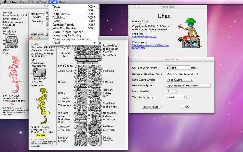 Chac 2.4 : Chac screenshot