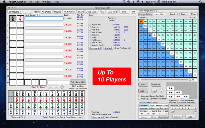 PokerCruncher - Advanced Poker Odds Calculator 6.2 : PokerCruncher - Advanced Poker Odds Calculator screenshot