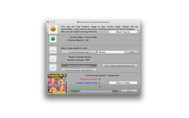UpForWork 1.2 : MP3 Art & Tag screenshot
