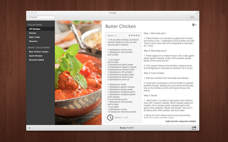 Foodie Recipe Manager 1.0 : Foodie Recipe Manager screenshot