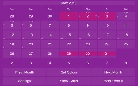 Menstruation and Ovulation Calendar - Menstrual Period Calculator and Tracker screenshot
