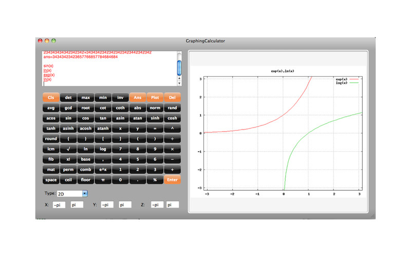GraphingCalculator 1.2 : Graphing Calculator screenshot