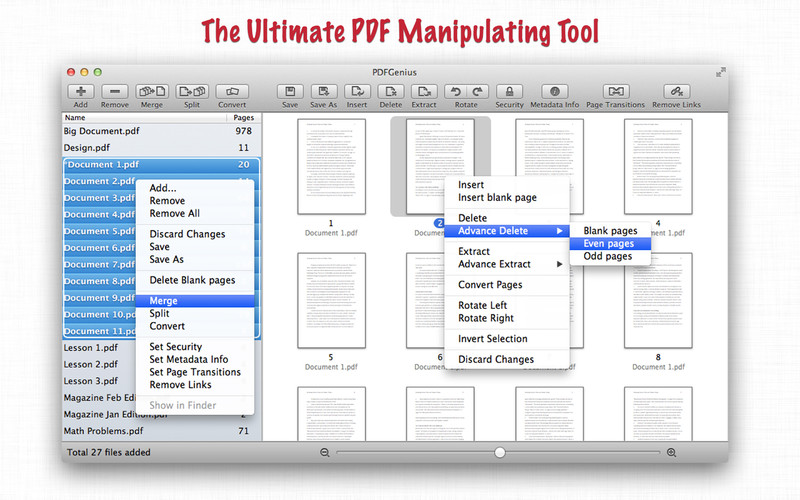 PDFGenius : The Ultimate PDF Manipulating Tool 2.0 : PDFGenius : The Ultimate PDF Manipulating Tool screenshot