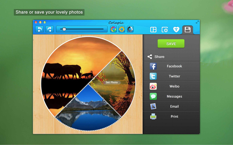 Colapic 2 - A simple and elegant multiple photos stitching tool 2.6 : Colapic 2 - A simple and elegant multiple photos stitching tool screenshot