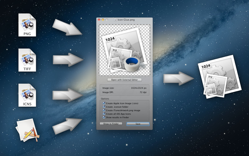 Icon Glue 1.1 : Icon Glue screenshot