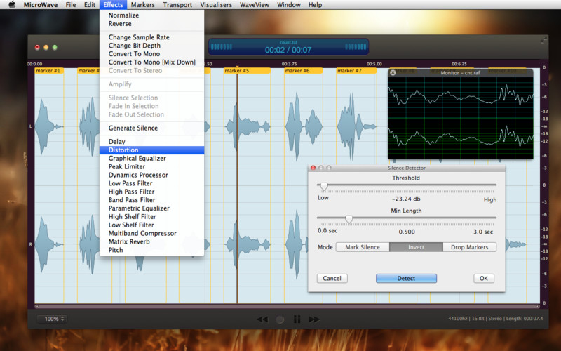 MicroWave - Audio Editor and Recorder 1.5 : MicroWave - Audio Editor and Recorder screenshot