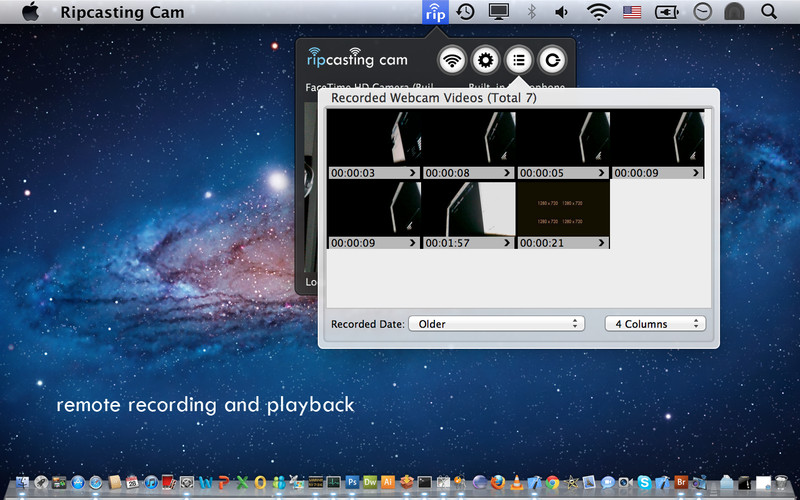 Ripcasting Cam (Webcam Streaming) 1.1 : Ripcasting Cam (Webcam Streaming) screenshot