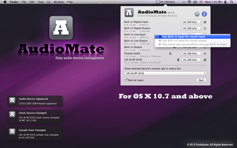AudioMate 1.1 : AudioMate screenshot
