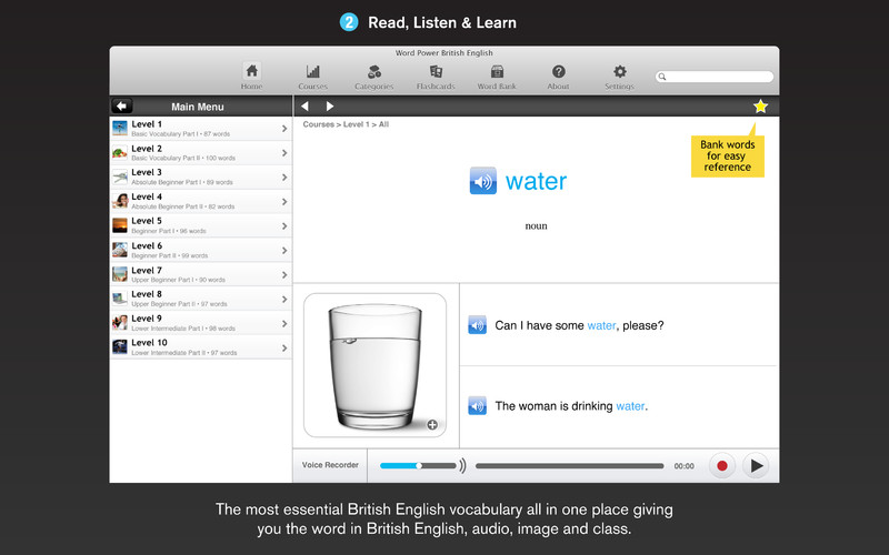 WordPower Learn British English Vocabulary by InnovativeLanguage.com 4.0 : WordPower Learn British English Vocabulary by InnovativeLanguage.com screenshot