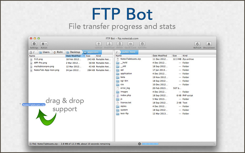 FTP Bot - Fast FTP Client 1.2 : FTP Bot - Fast FTP Client screenshot