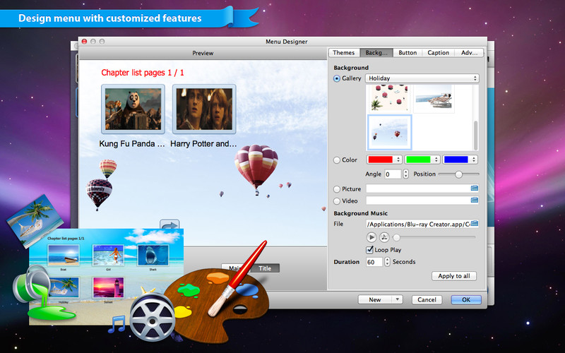 Leawo Blu-ray Creator for Mac 1.0 : Blu-ray Creator screenshot