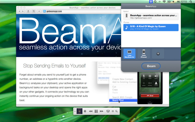 BeamApp 1.0 : BeamApp screenshot