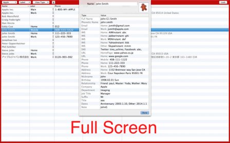 AddressBook Aid screenshot