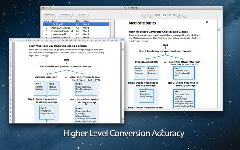 PDF to Word - PDF Converter 2.3 : PDF to Word + screenshot