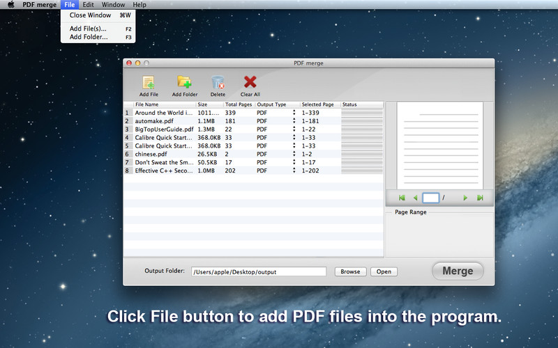 PDF Merge 2.8 : PDF merge screenshot