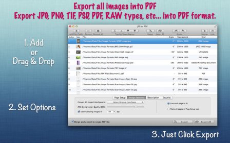JPG to PDF : Export all images into PDF screenshot