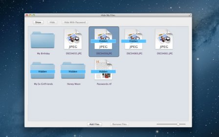 Hide My Files screenshot