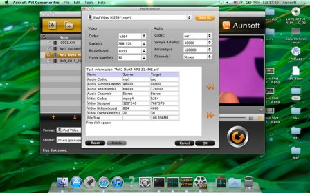 Aunsoft AVI Converter Pro screenshot