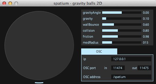 spatium.gravity.balls.2D 1.0 : Main Window