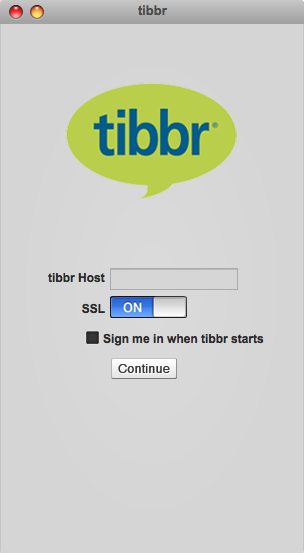 tibbr 5.1 : Main window
