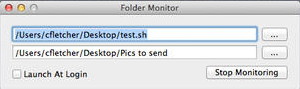 Folder Monitor 1.0 : Main Window