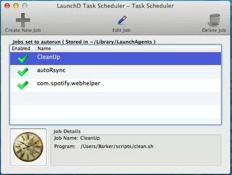 LaunchD Task Scheduler 1.0 : Main Window
