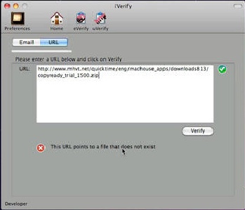 iVerify 1.3 : Main Window
