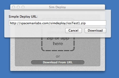 Sim Deploy 1.1 : Main Window