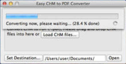 Easy CHM to PDF Converter 2.0 : Main Window