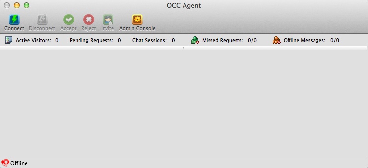 OCC Agent 1.2 : Main Window