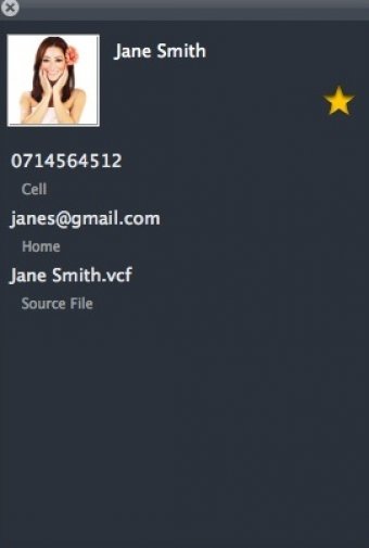 Preview vCard Info