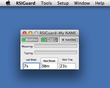 RSIGuard 4.1 : Main window