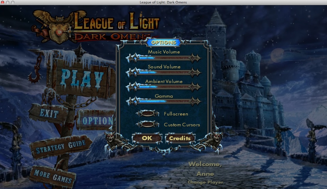 League of Light: Dark Omens : Game Options