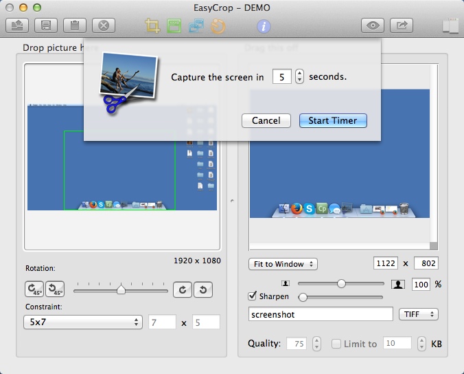 EasyCrop 2.6 : Screen Capture Timer