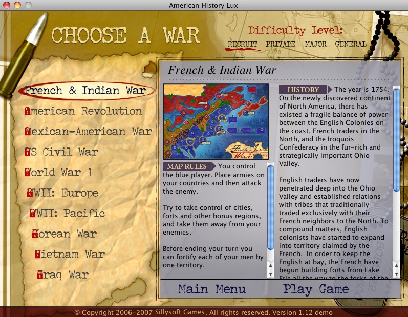 American History Lux 1.1 : Select war
