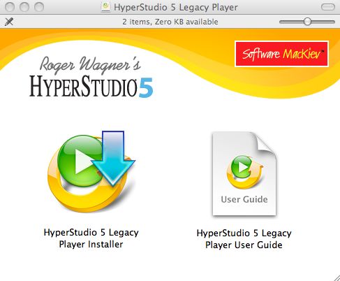 HyperStudio 5 Legacy Player 1.0 : Main window