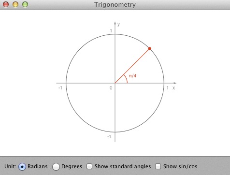 Trigonometry 1.3 : Main window