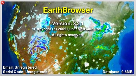 Earth Browser 3.2 : About window