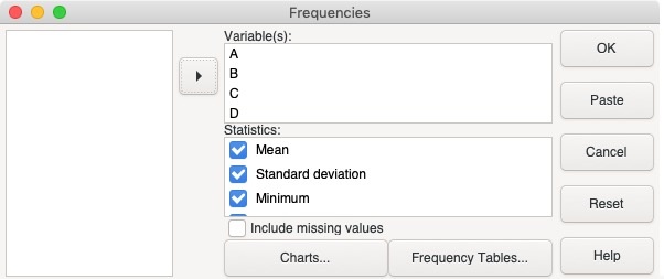 PSPP 1.3 : Frequencies