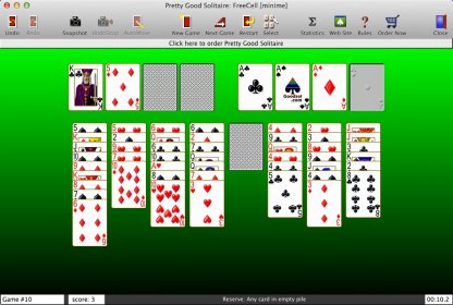 Playing FreeCell Game