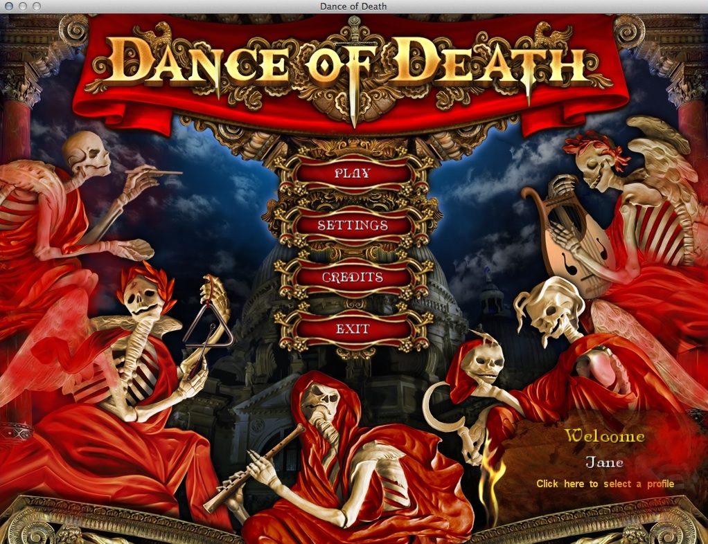 Dance Of Death : Main Menu