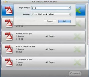 PDF to Excel-PDF Converter 3.0 : Main Window