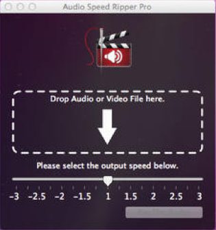 Audio Speed Ripper Pro 0.9 : Main window
