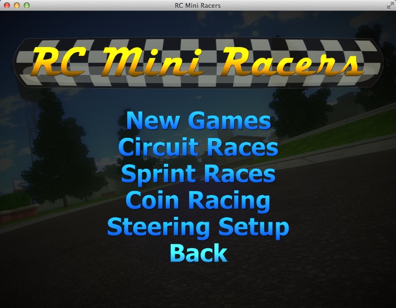 RC Mini Racers 2.3 : Main Menu