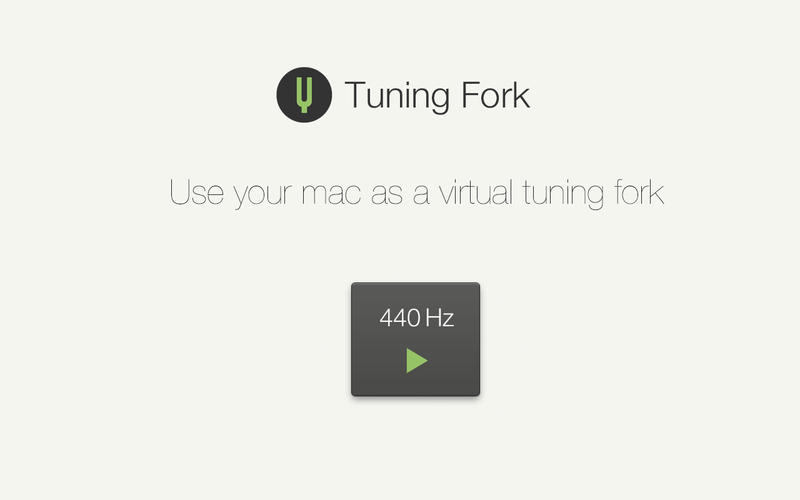 Tuning Fork 1.0 : Main Window