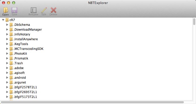NBTExplorer 2.0 : Main window