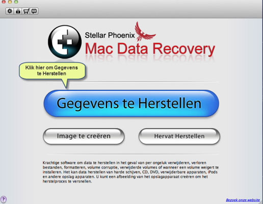 Stellar Phoenix Mac Data Recovery 6.0 : Main Window