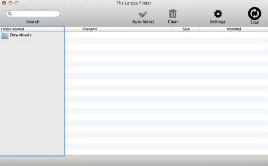 The Larges Finder 2.3 : Main Window